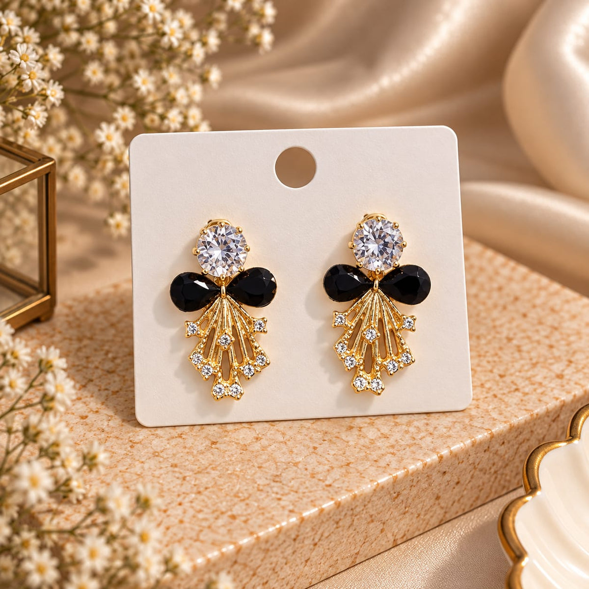 Elegant Crystal Drop Earrings for Women