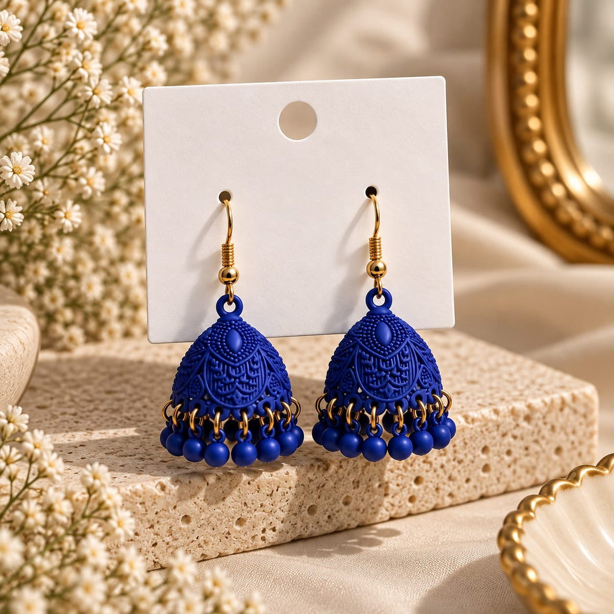 Classic Embellished Jhumka Earrings