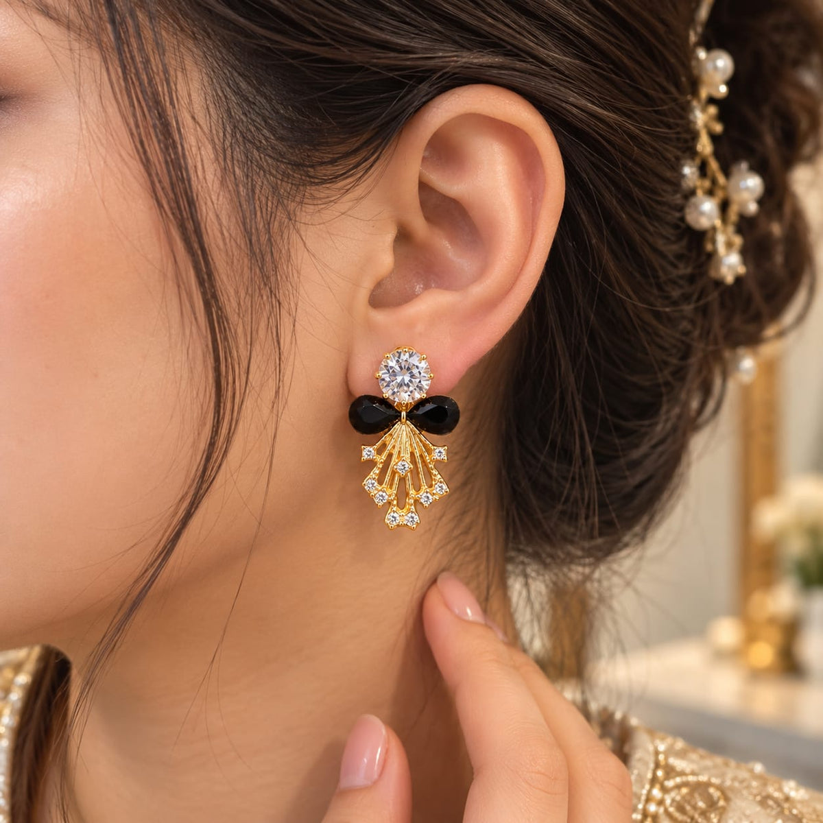 Elegant Crystal Drop Earrings for Women