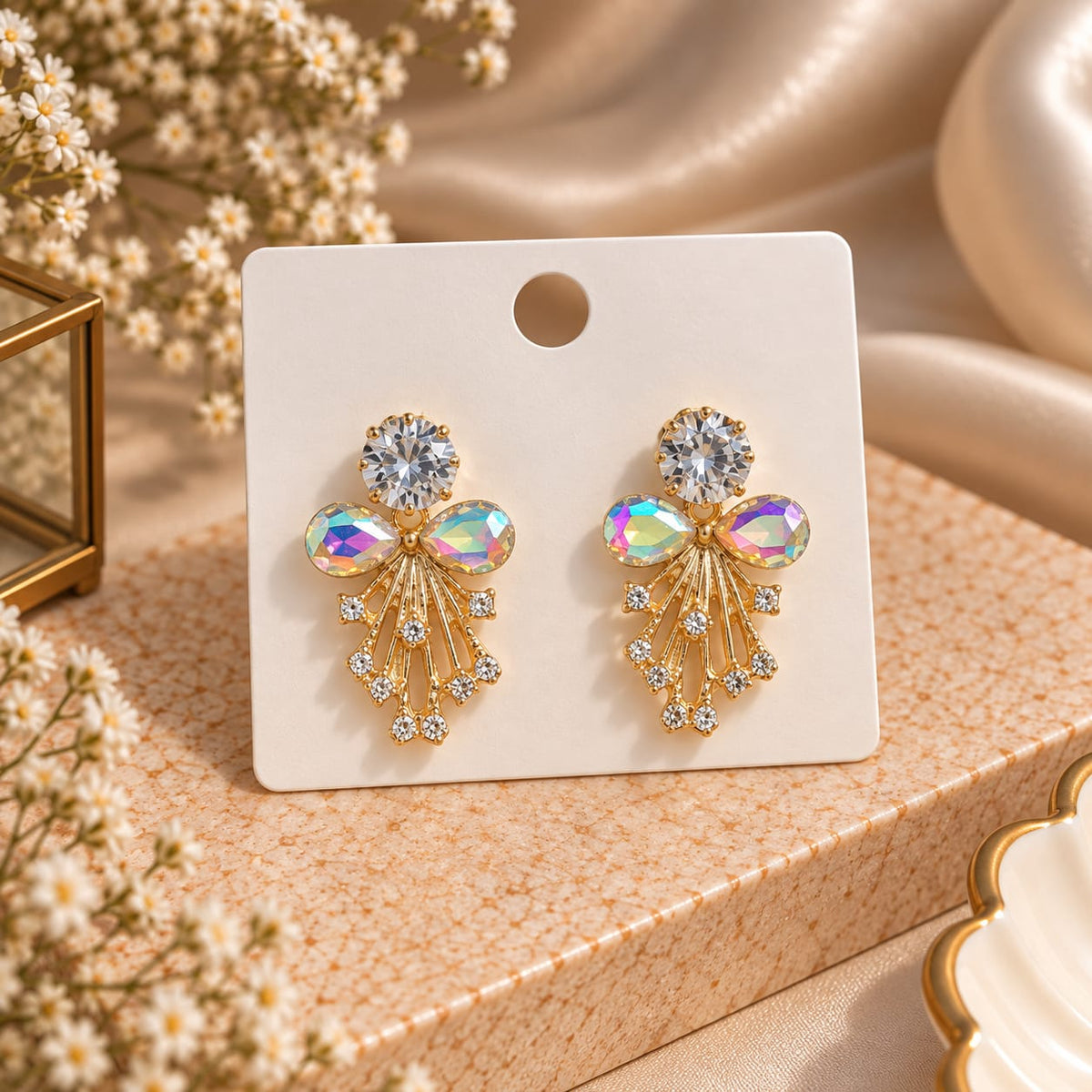 Elegant Crystal Drop Earrings for Women